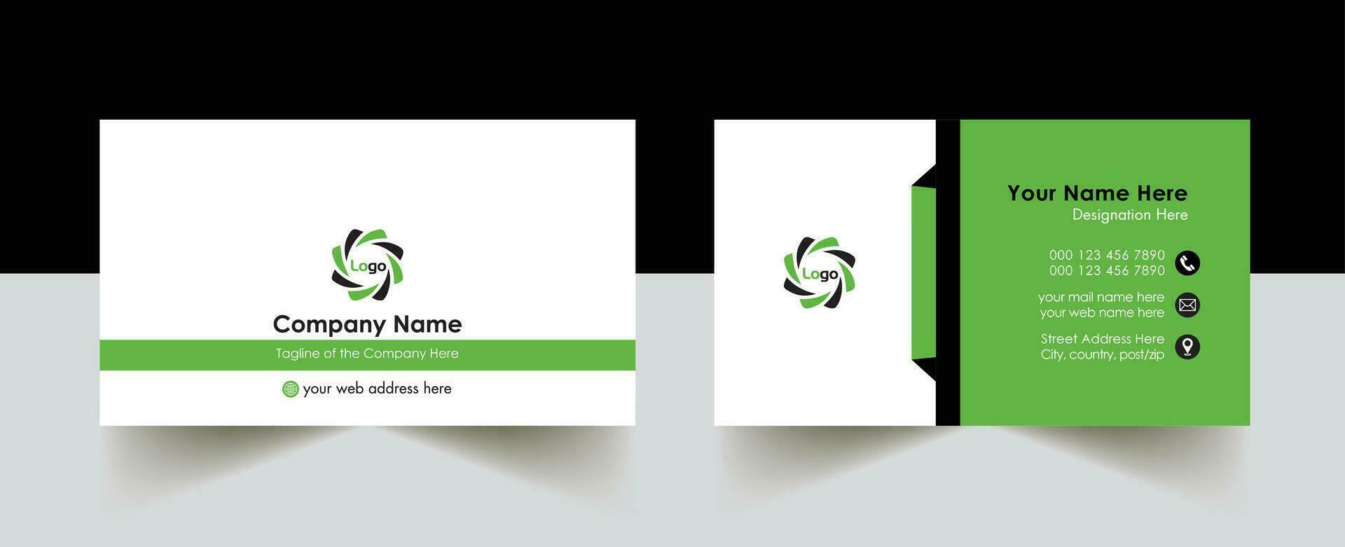 Modern Creative Clean professional Business Card Design Template, Visiting Card free vector