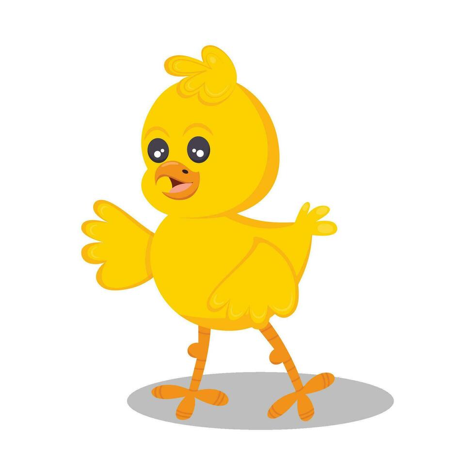 Isolated baby chick vector illustration cartoon character