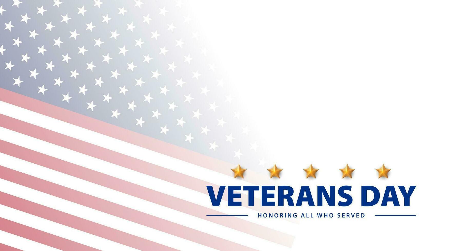 Veterans day celebration background. Honoring all who served. November 11. Vector illustration