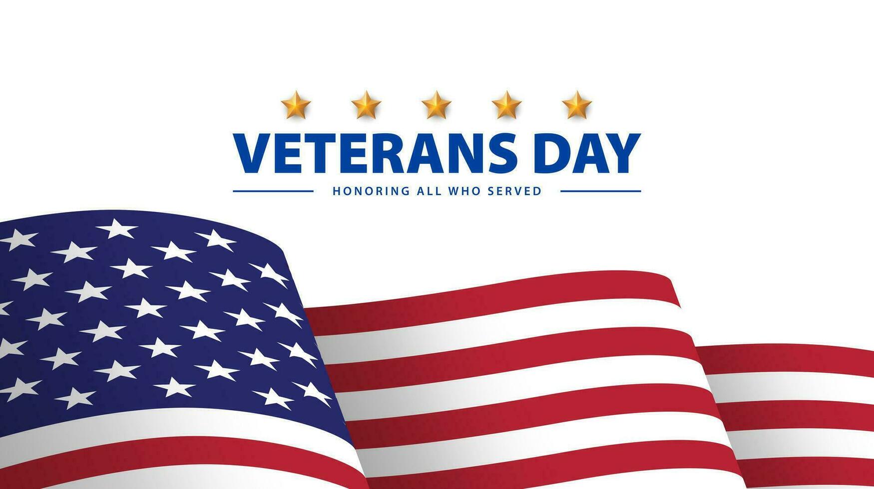 Veterans day celebration background. Honoring all who served. November 11. Vector illustration