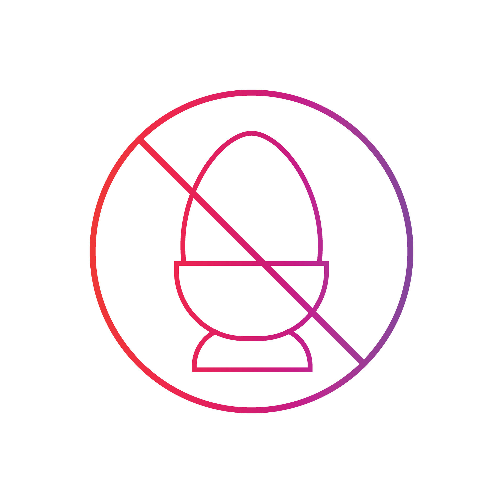 No eggs Icon. No eggs Gradient Icon Symbol Vector Illustration 32166088