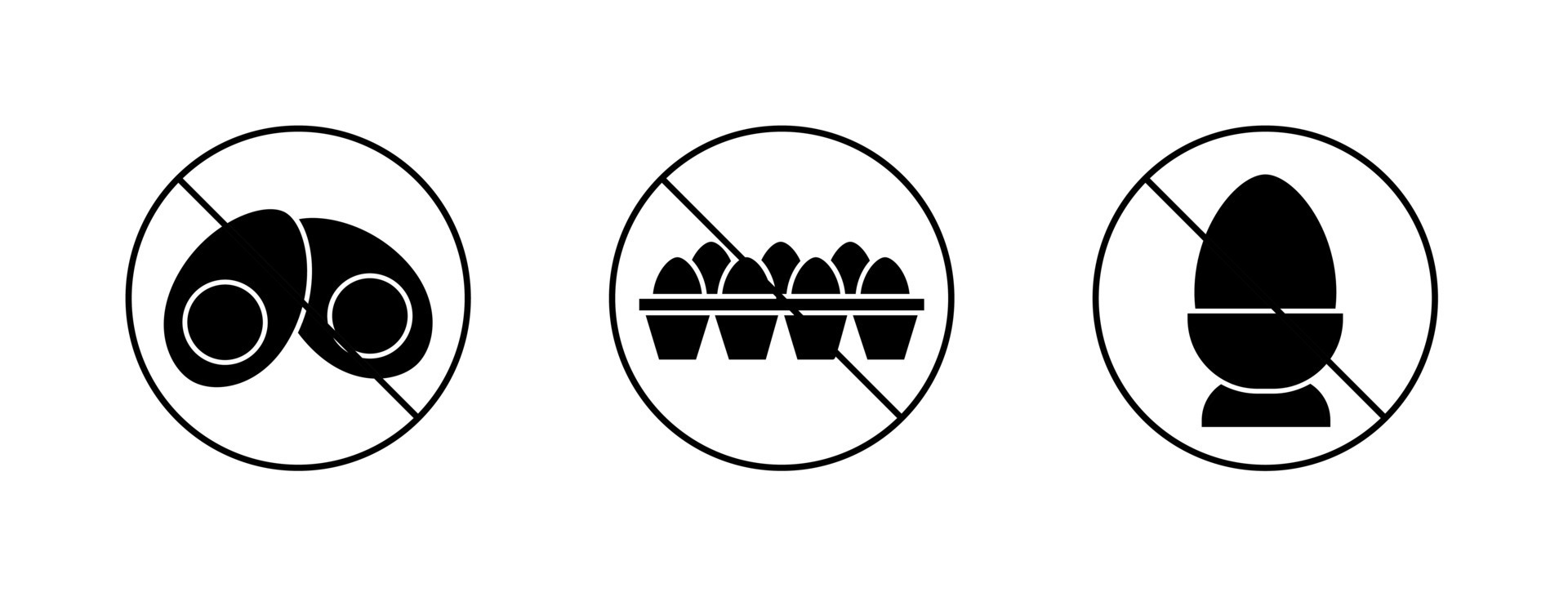 No eggs Icon. Glyph Style No eggs Fill Icon Vector Illustration
