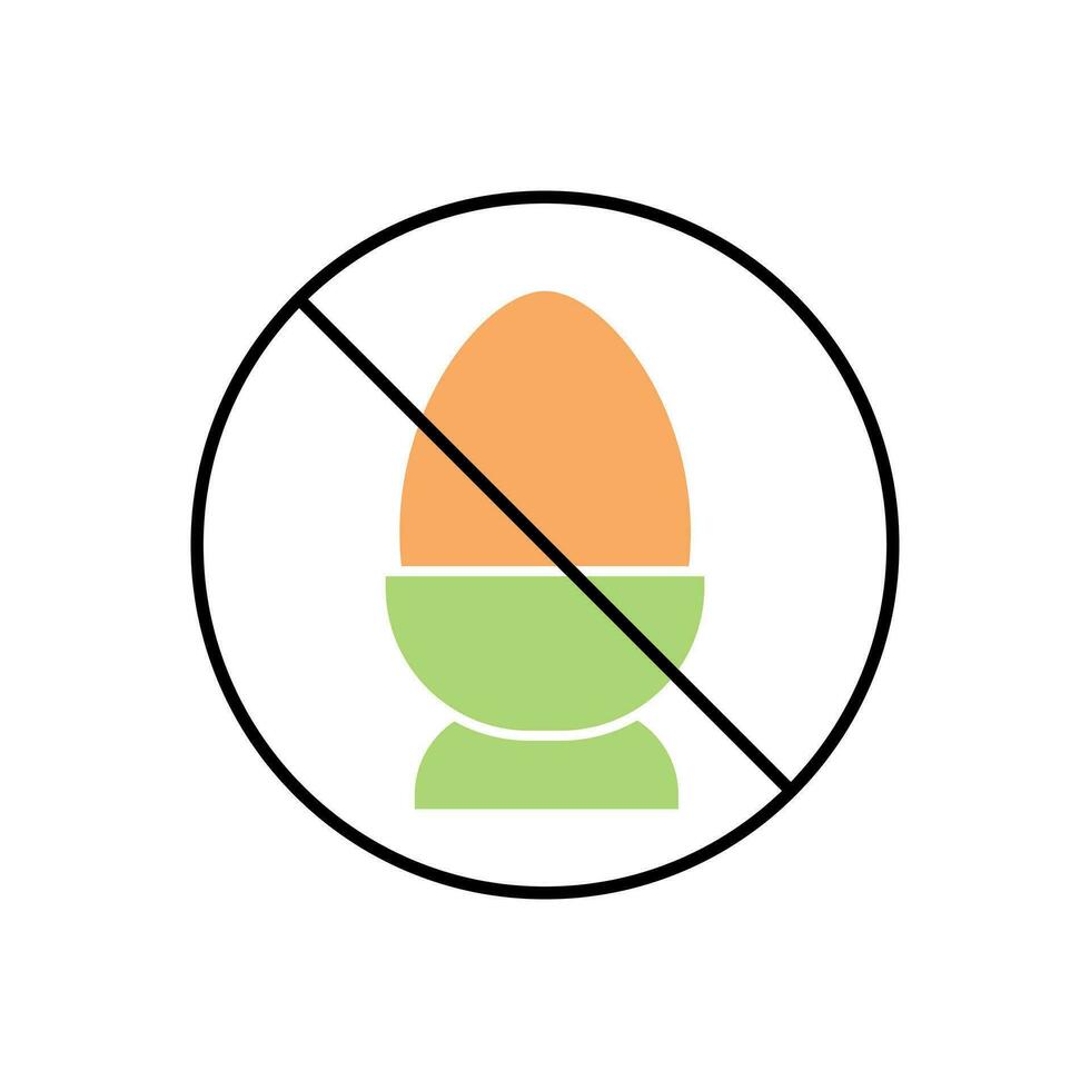 No eggs Icon. No eggs Flat Icon Symbol Vector Illustration 32166107