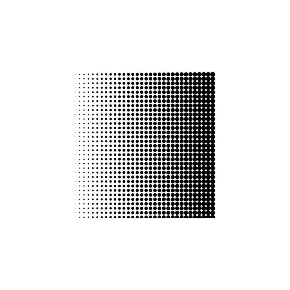 Geometric halftone effect pattern element vector template