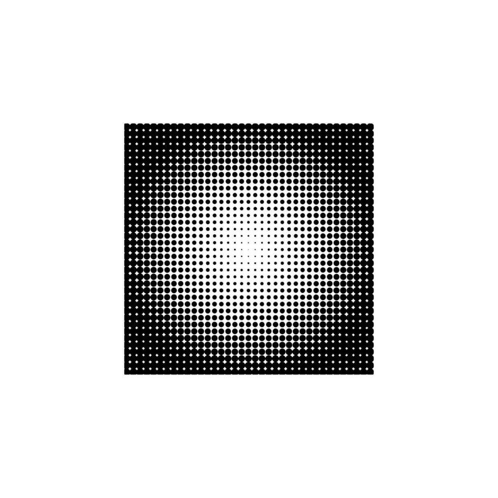 Geometric halftone effect pattern element vector template