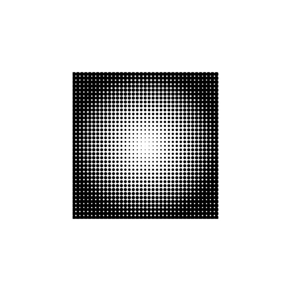 Geometric halftone effect pattern element vector template