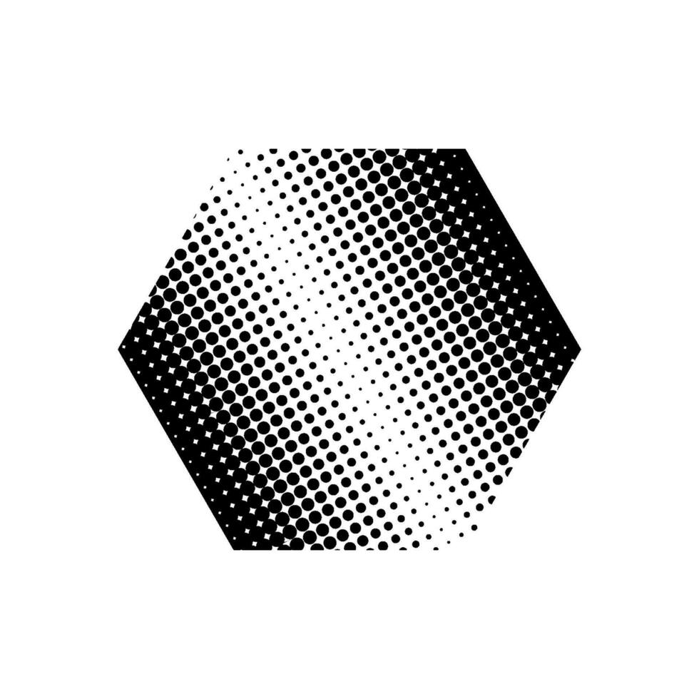 Geometric halftone effect pattern element vector template