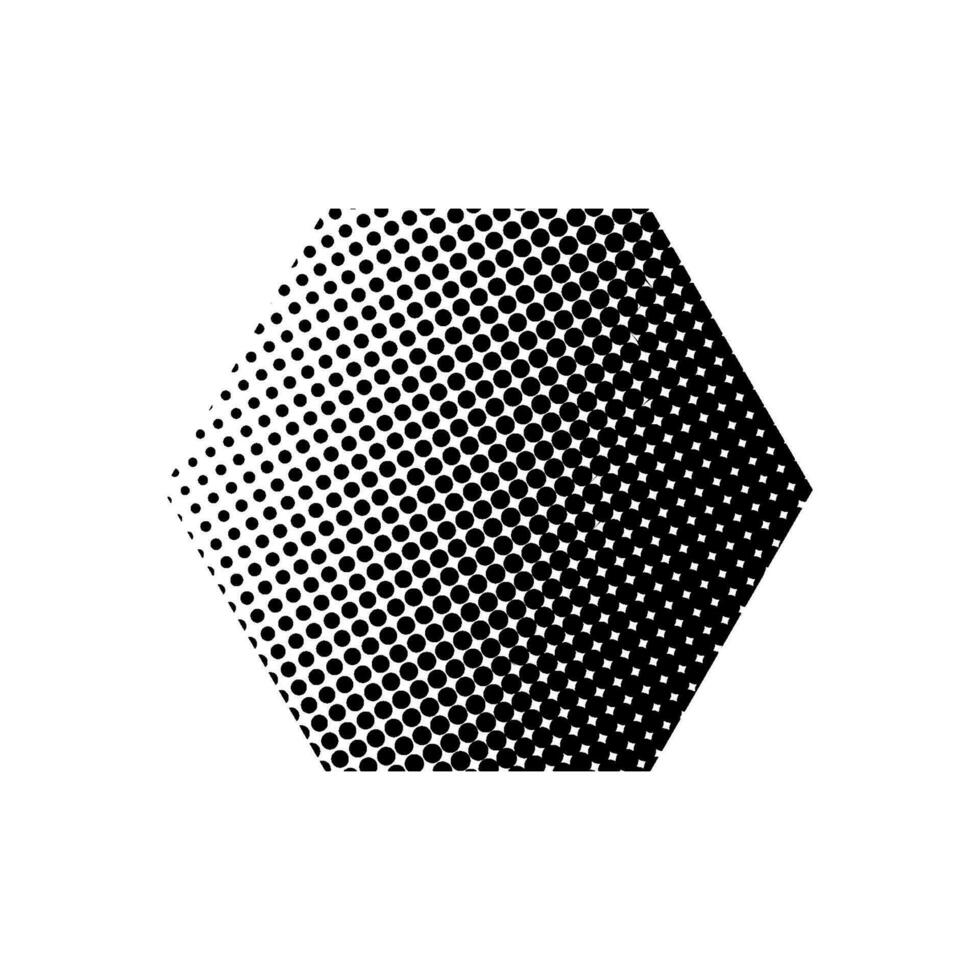 Geometric halftone effect pattern element vector template