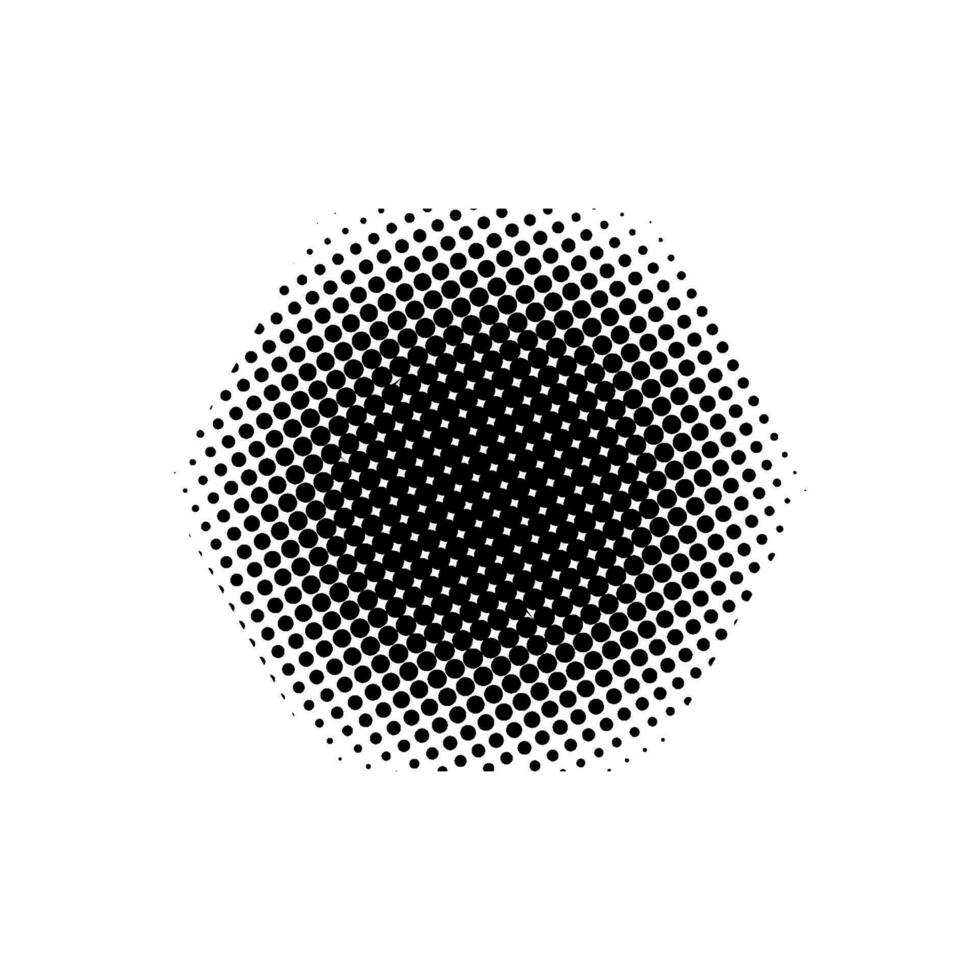 Geometric halftone effect pattern element vector template