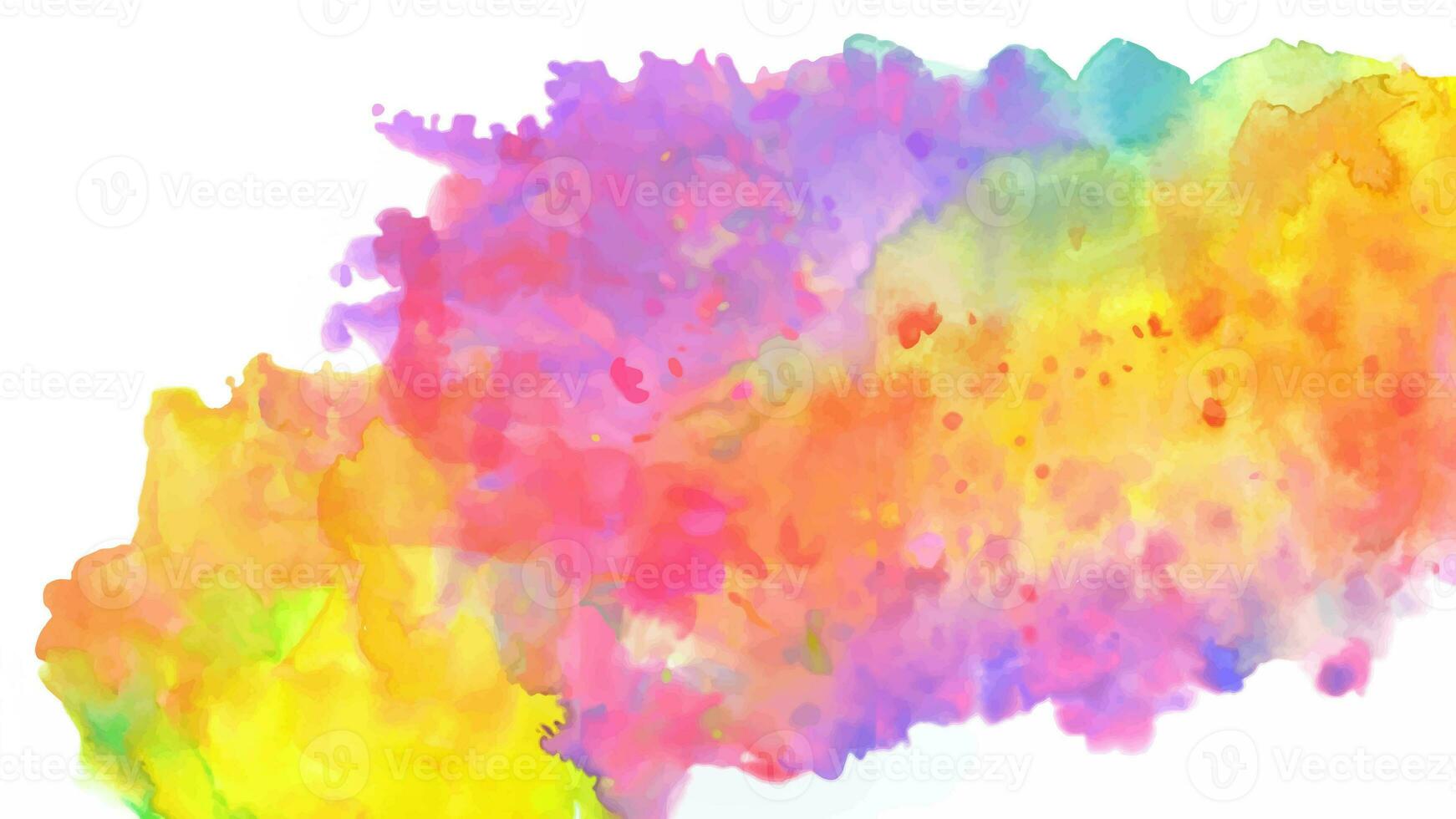 Isolated watercolor splatter stain colorful photo