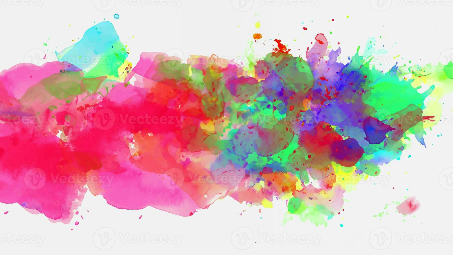 Isolated watercolor splatter stain colorful photo