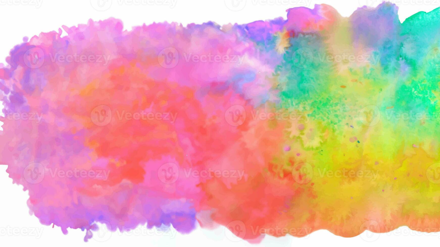 Isolated watercolor splatter stain colorful photo