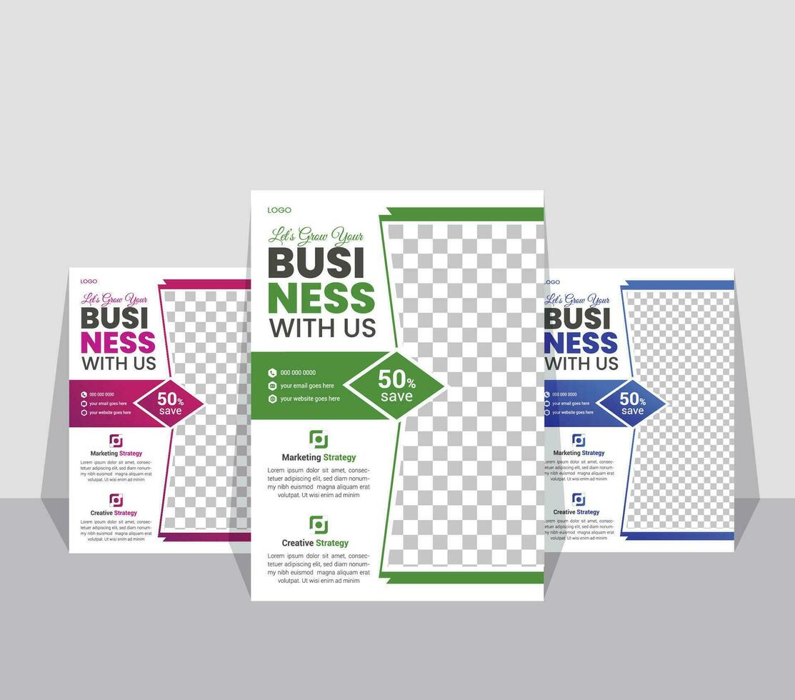 vector  business flyer template