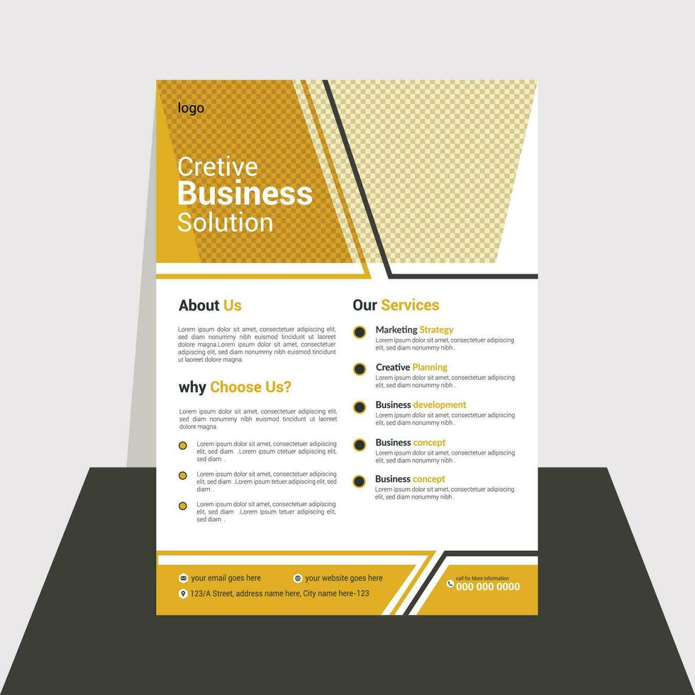 Business flyer Design . vector
