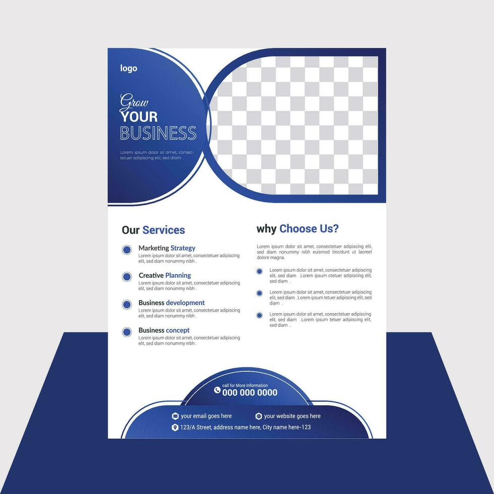 vector business flyer template