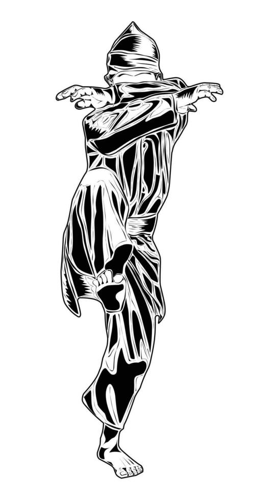 silat silhouette images, suitable for posters, logos, t-shirt designs and others vector