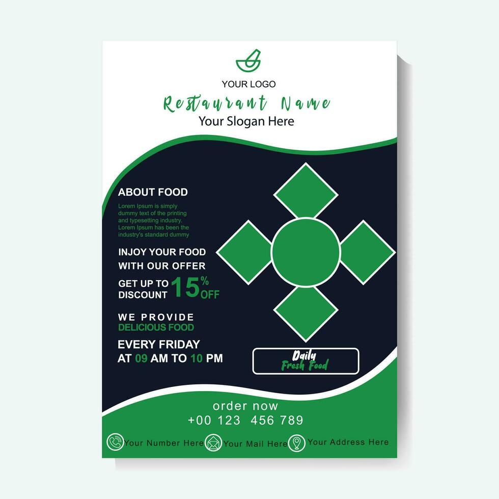 Restaurant Food Flyer Menu Card vector