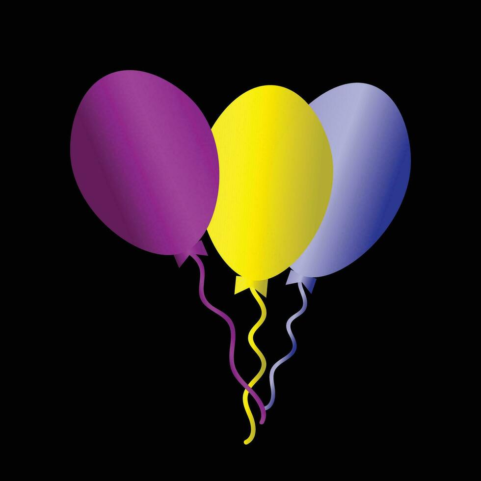 colorful balloon design vector
