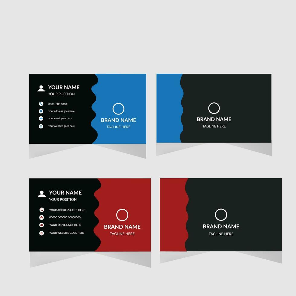 Modern business card design. vector