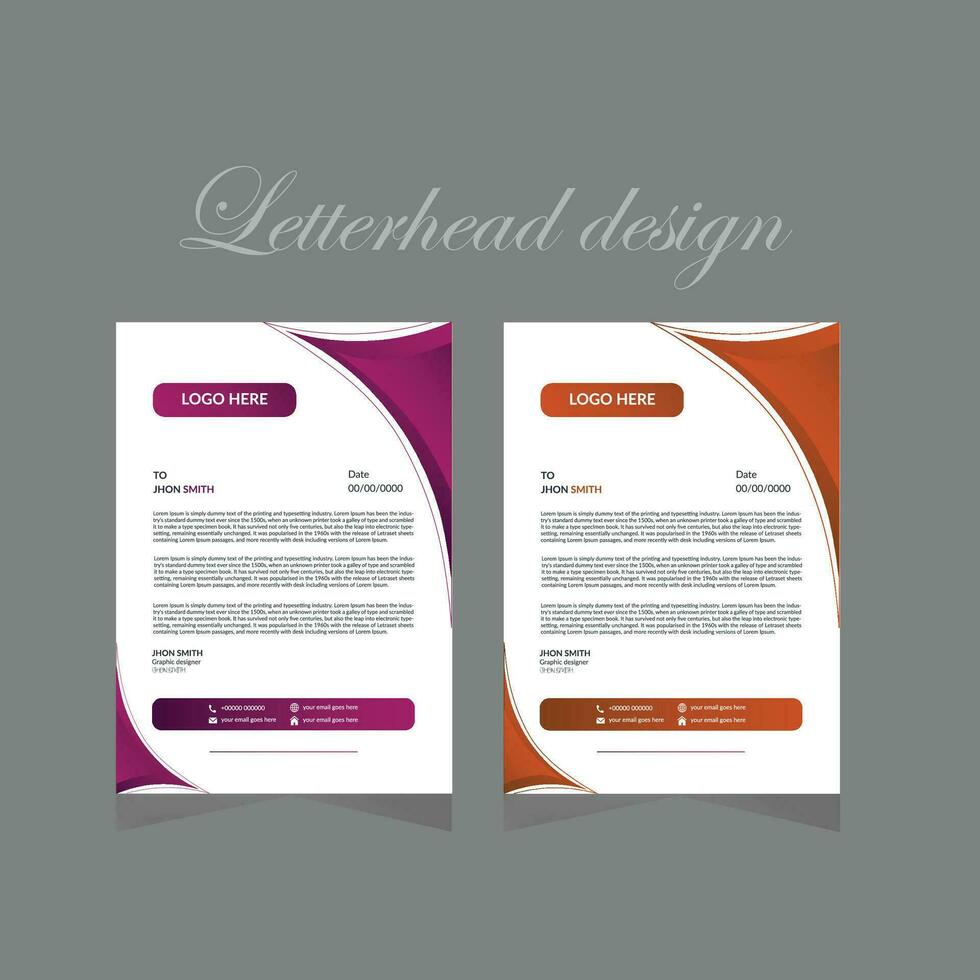 Stationary design template vector