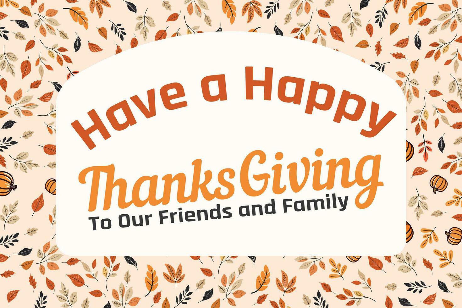Happy Thanksgiving Vector banner template
