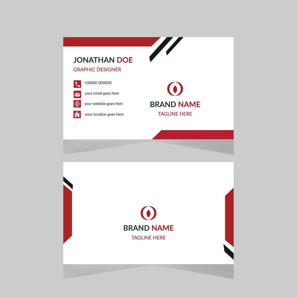 Modern business card design. vector