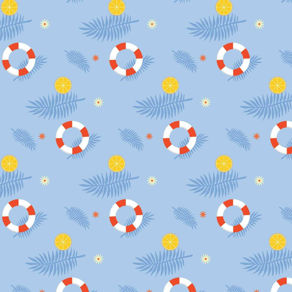 seamless pattern with fruits. summer pattern. flower wallpaper vector
