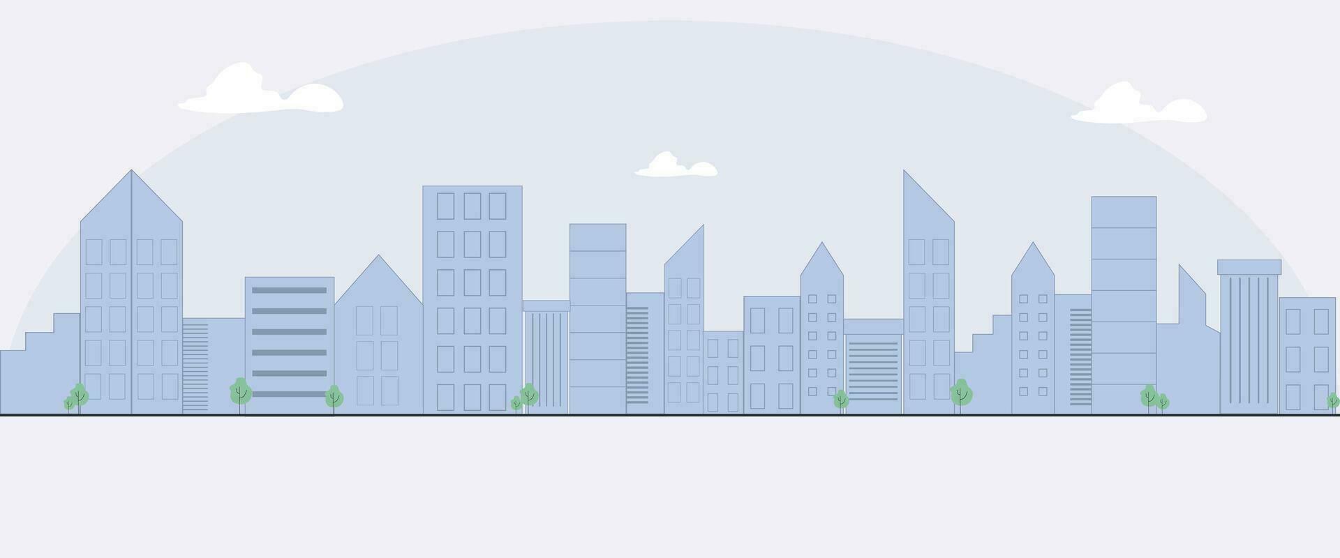 illustration of a city vector