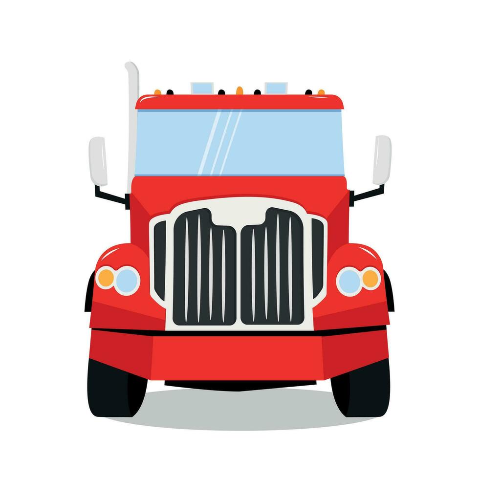 truck on the background. delivery van illustration vector