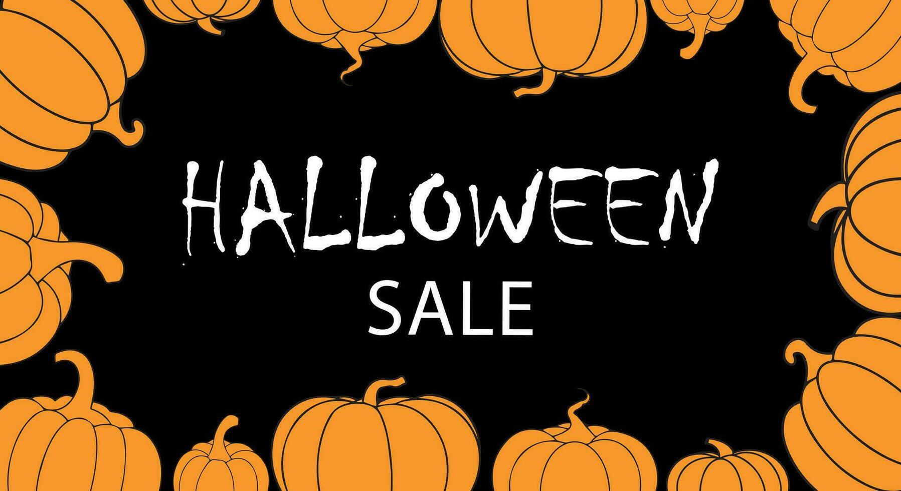 halloween sale card. Vector illustration