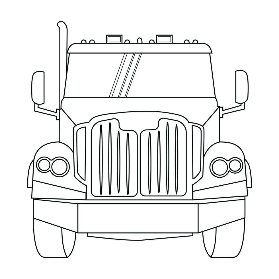 truck on the background. delivery van illustration vector