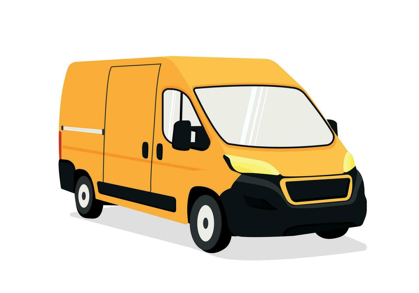 truck on the road vector