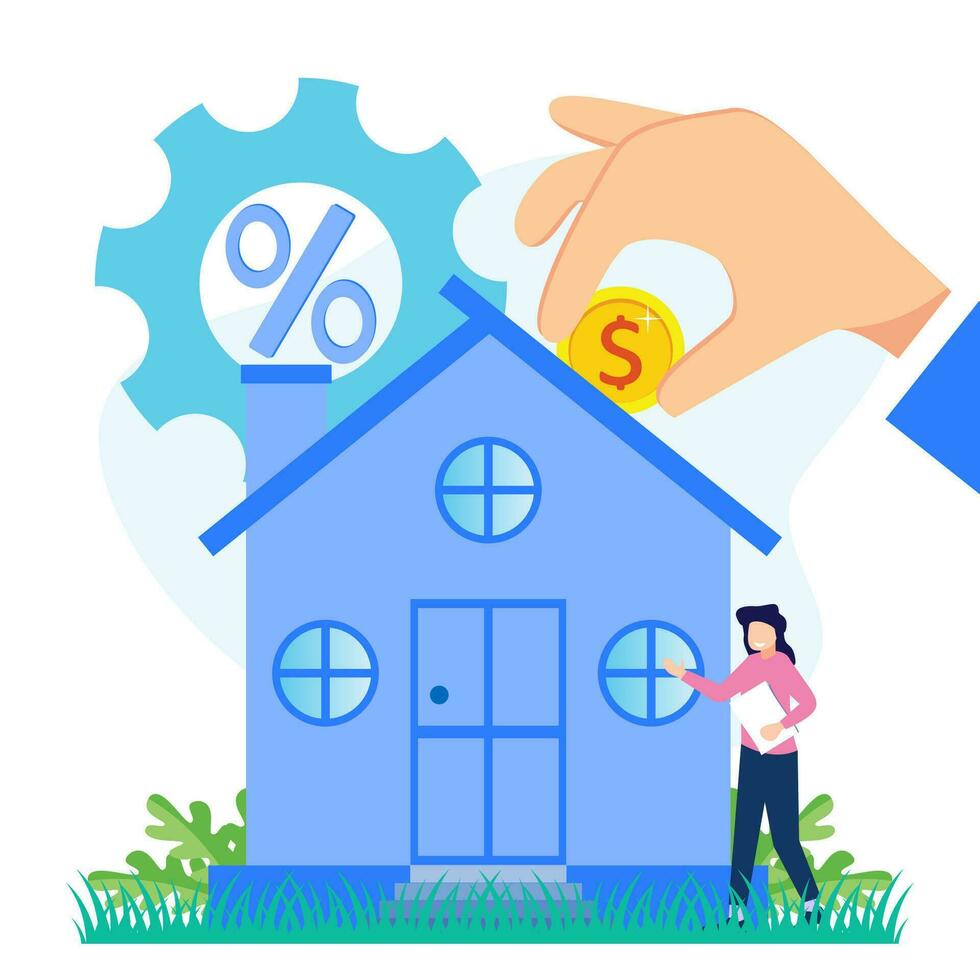 Illustration vector graphic cartoon character of investment