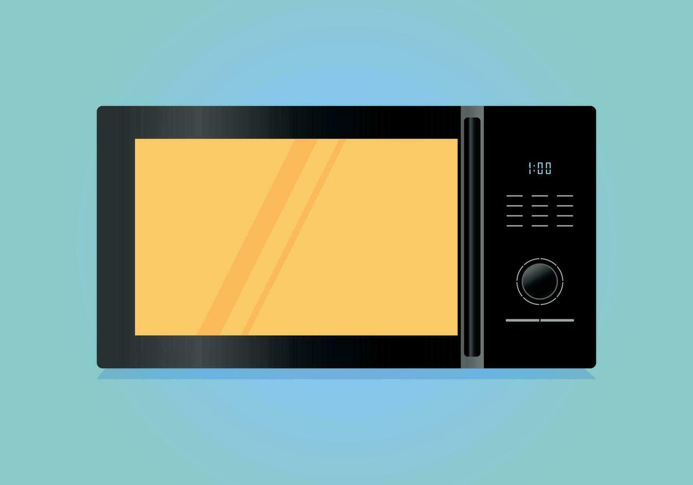 microwave oven vector illustration