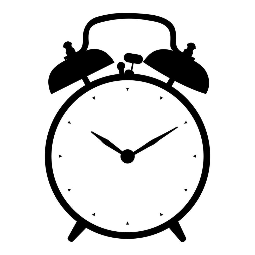 alarm clock isolated on white vector