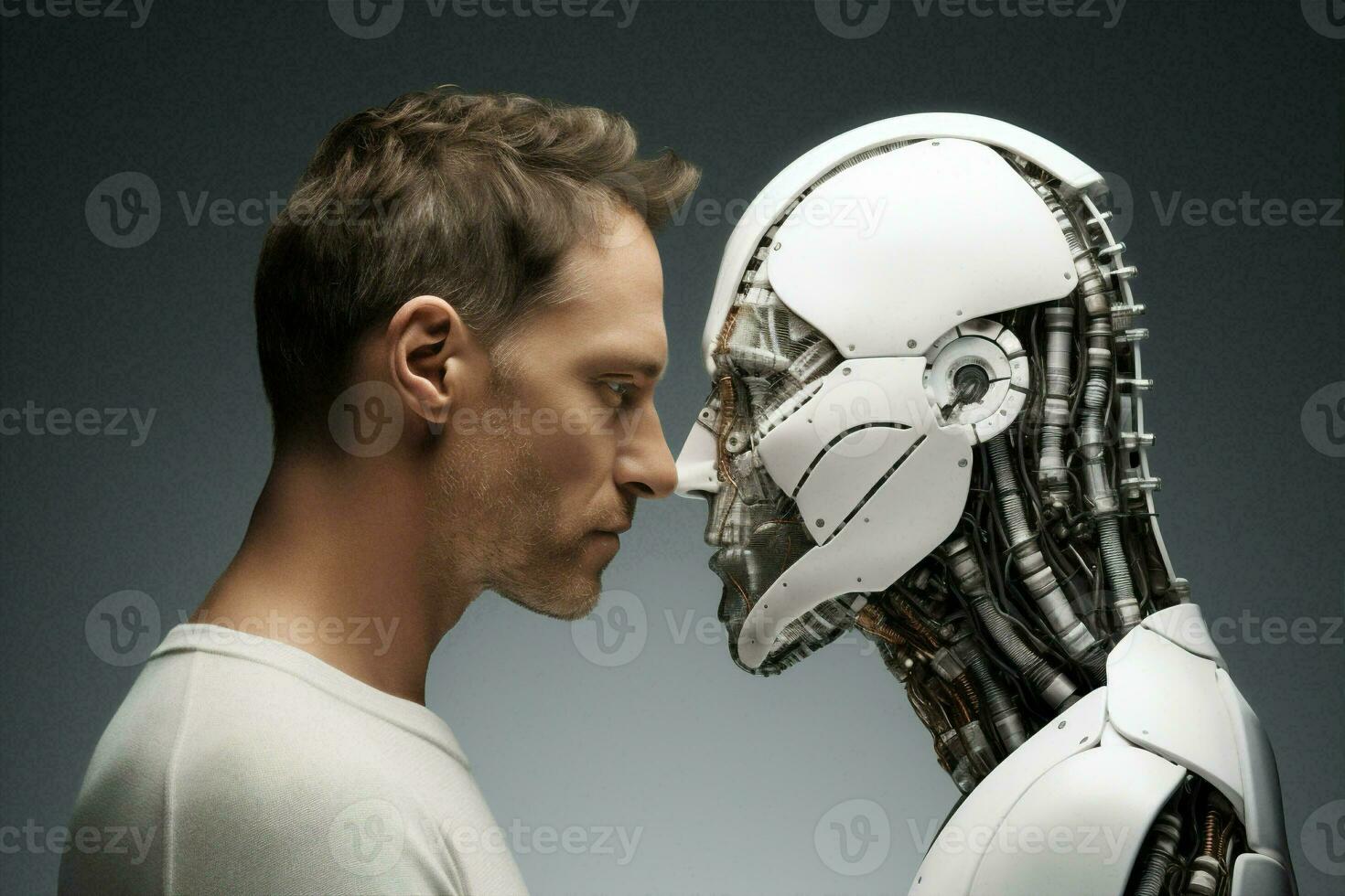 Futuristic science robotic photo