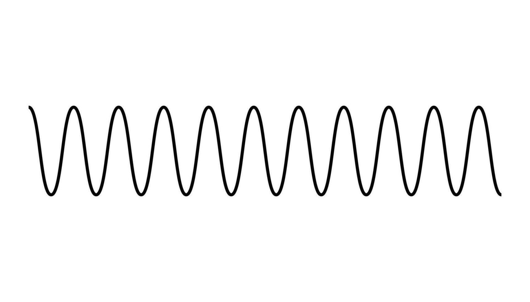 Direction of wave motion. Crest, amplitude, trough, height and length of wave. Parts of the wave diagram vector. vector