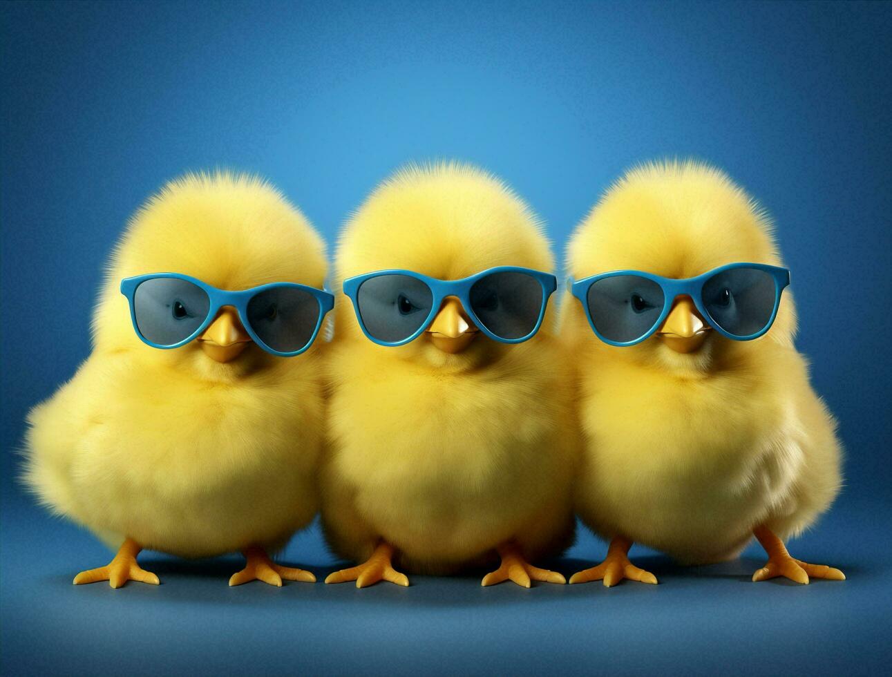 Chick newborn young closeup animal color white bird small farming yellow sunglasses poultry nature chicken photo