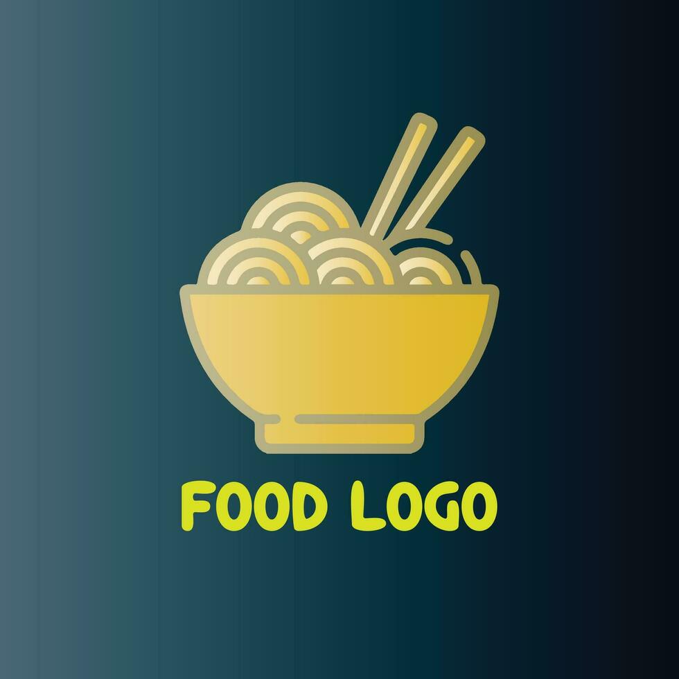 Food logo design vector