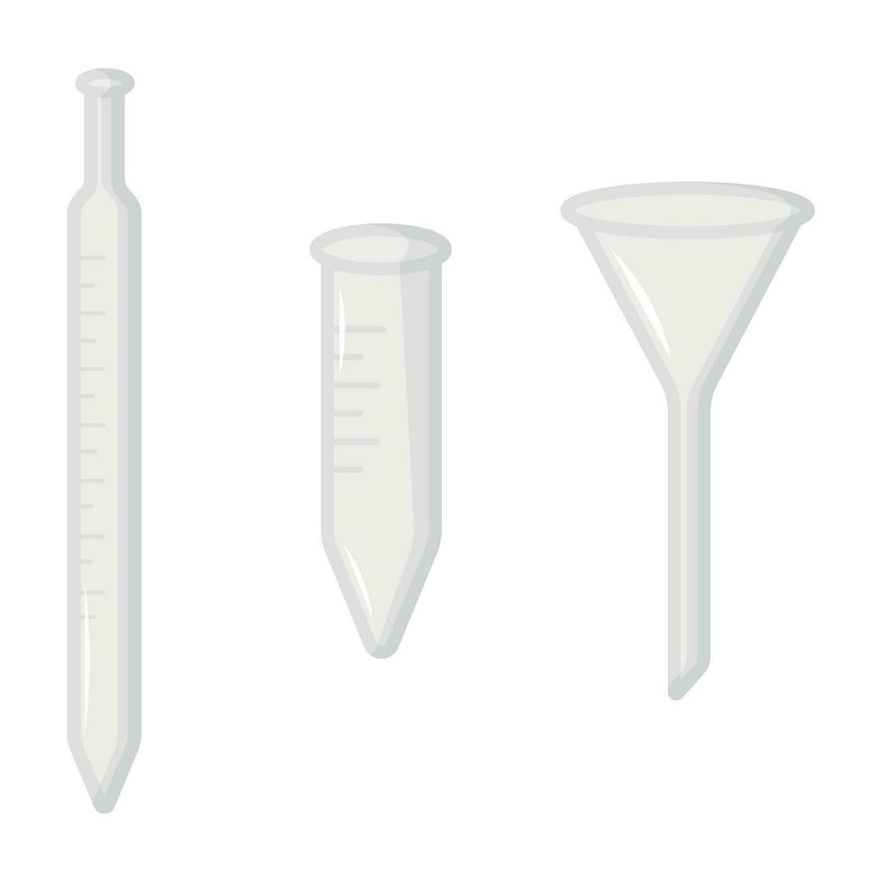 tubes with liquid. laboratory. vector illustration