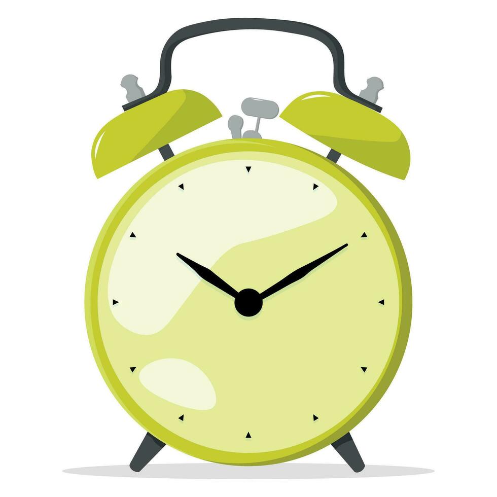 alarm clock on a white background vector