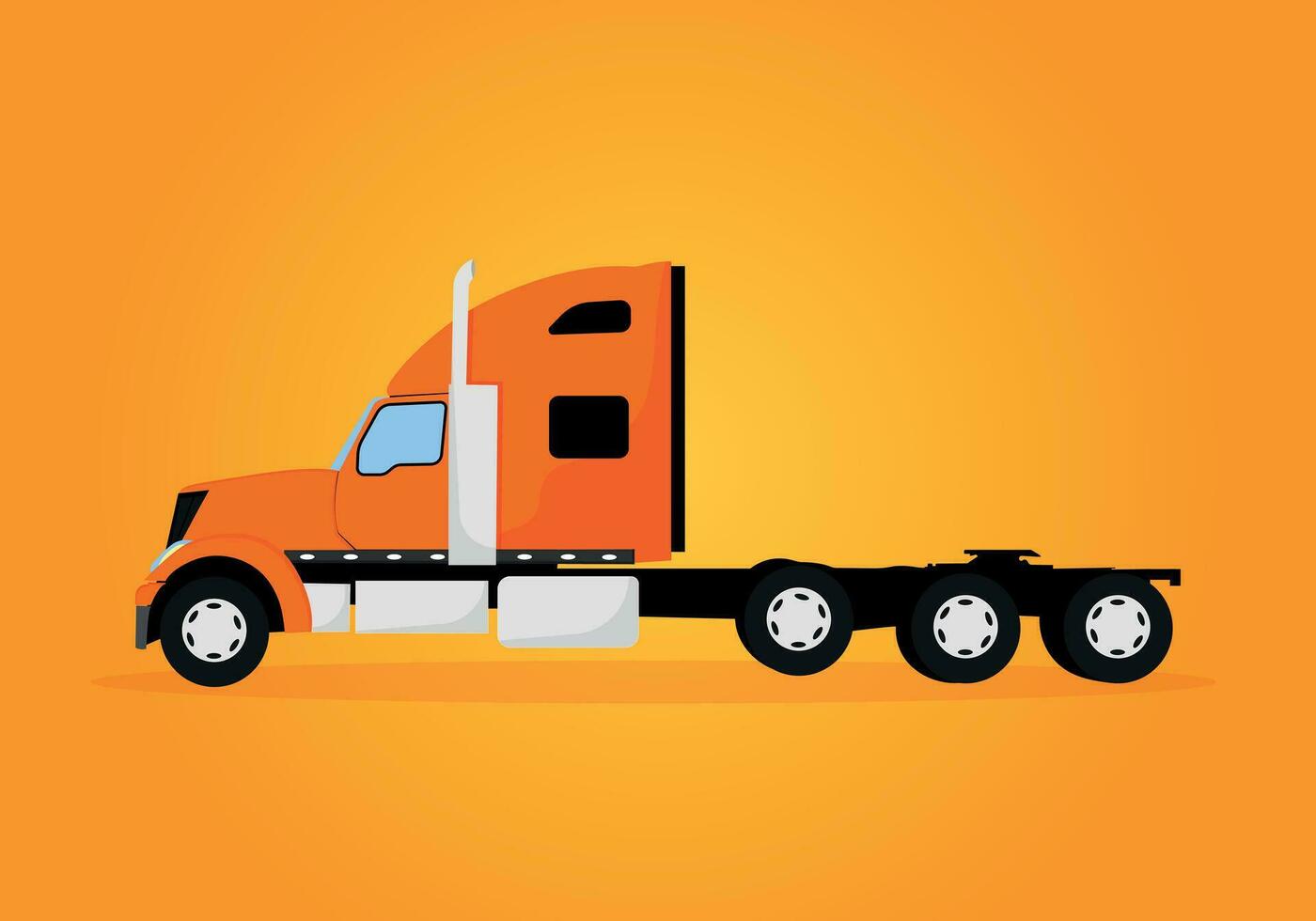 truck on the background. vector illustration