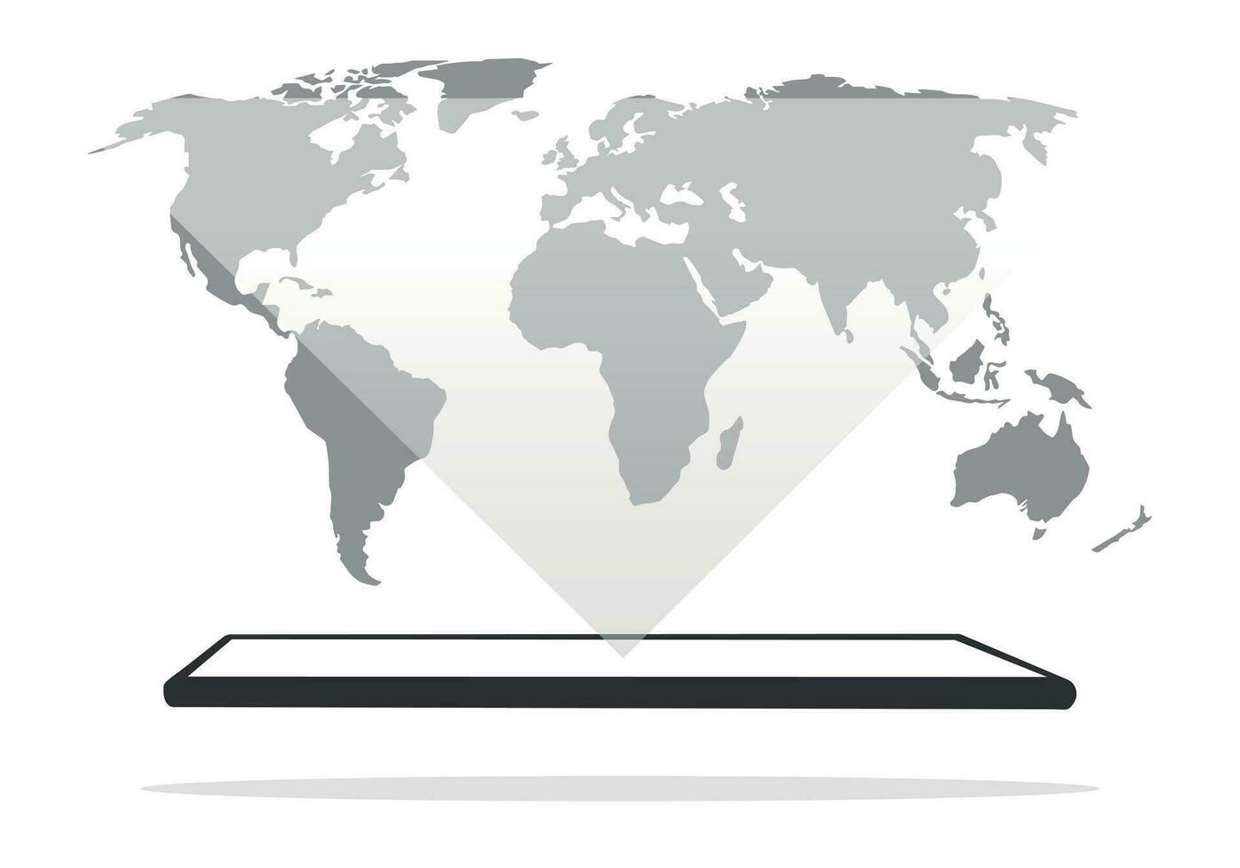 blank clipboard isolated on white. phone on white. smartphone vector