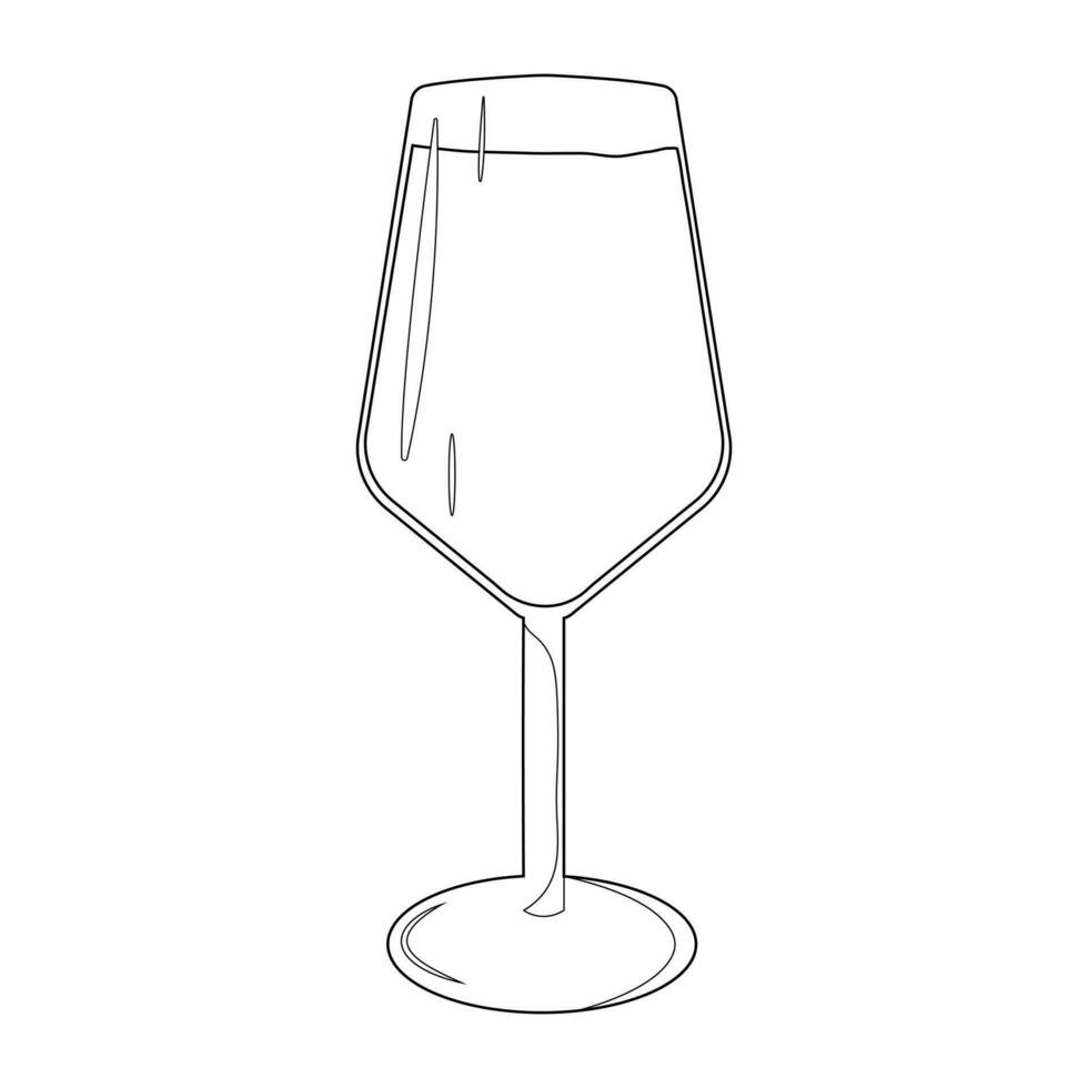 vaso aislado en blanco vector