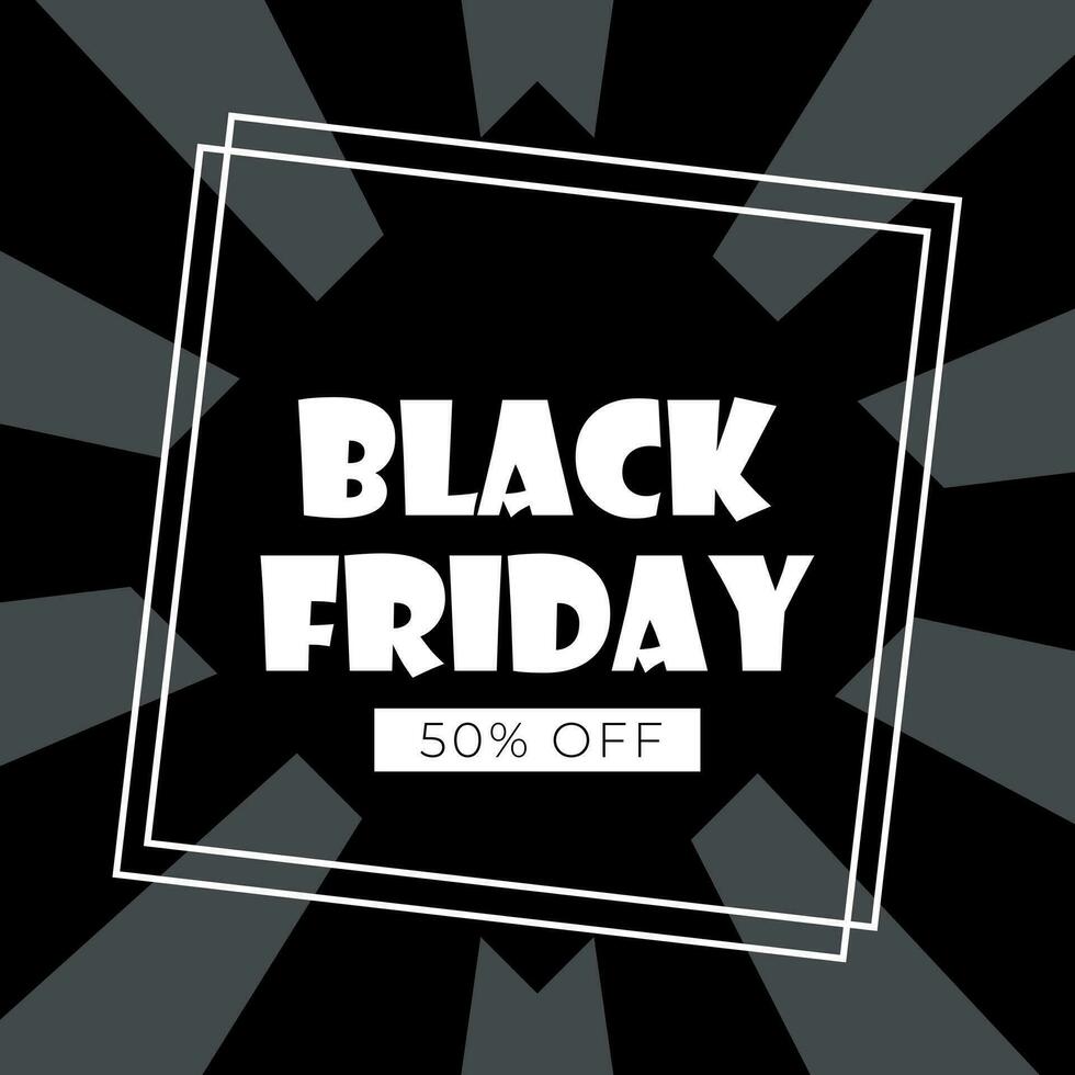 Black friday banner. Vector illustration. Black Friday sale