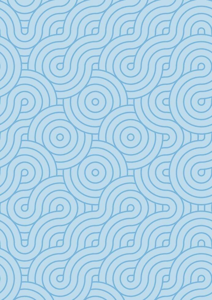 Abstract circle line background illustration paper size with blue color. vector