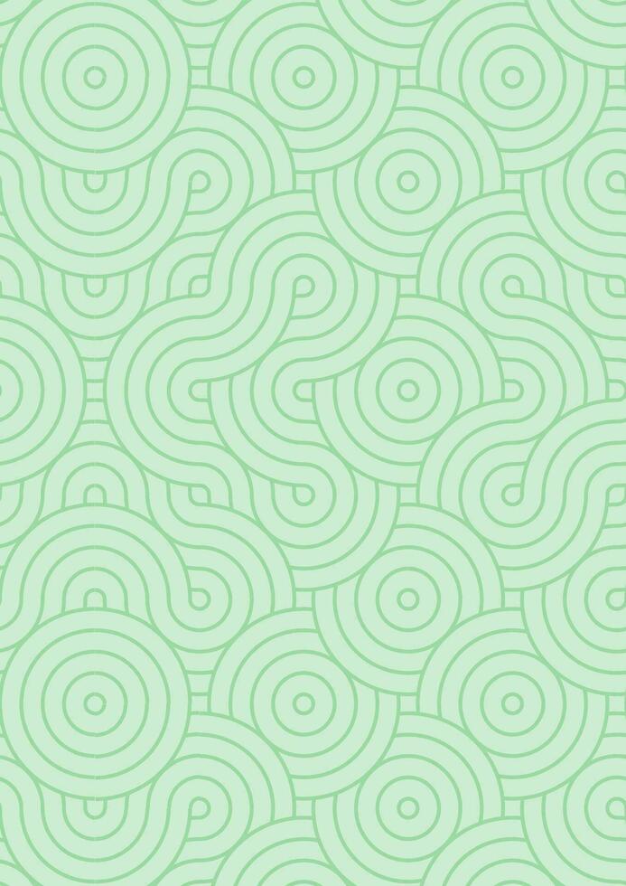 Abstract circle line background illustration paper size with green color. vector