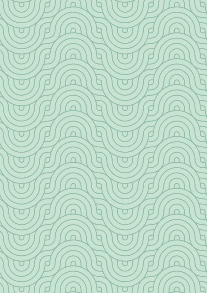 Abstract circle line background illustration paper size with green color. vector