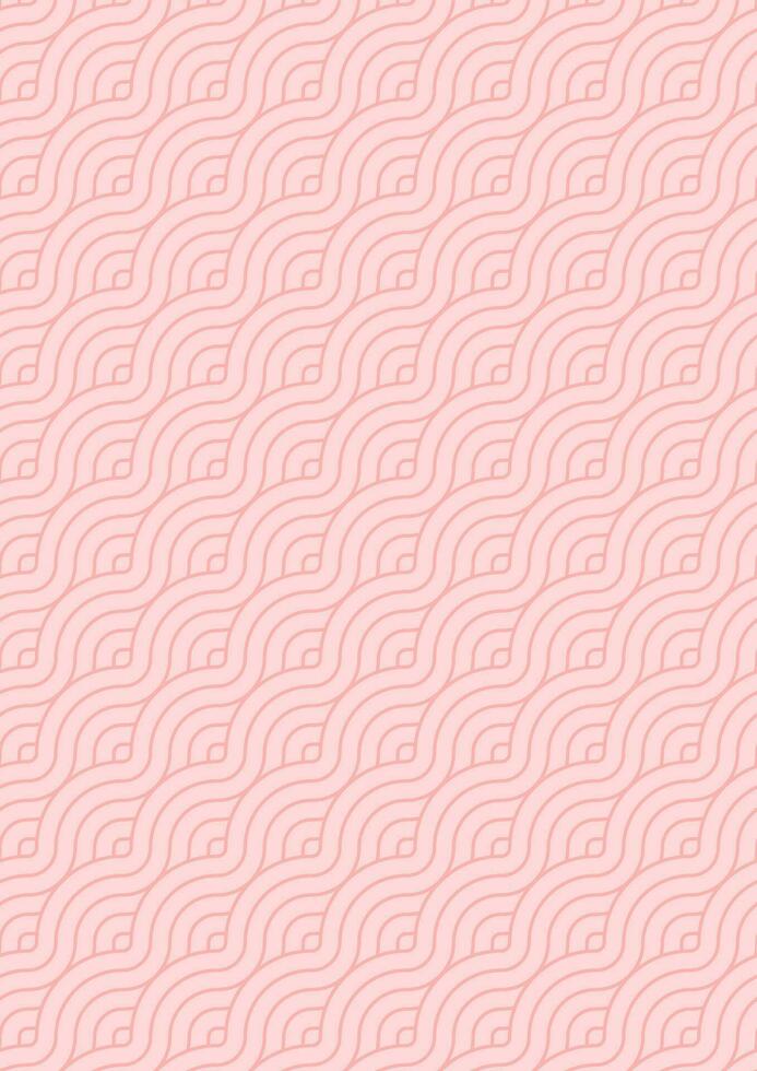 Abstract circle line background illustration paper size with pink color. vector