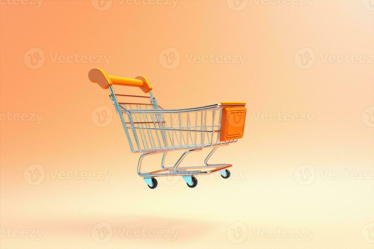 Concept retail cart store buy shopping purchase commerce supermarket sale photo